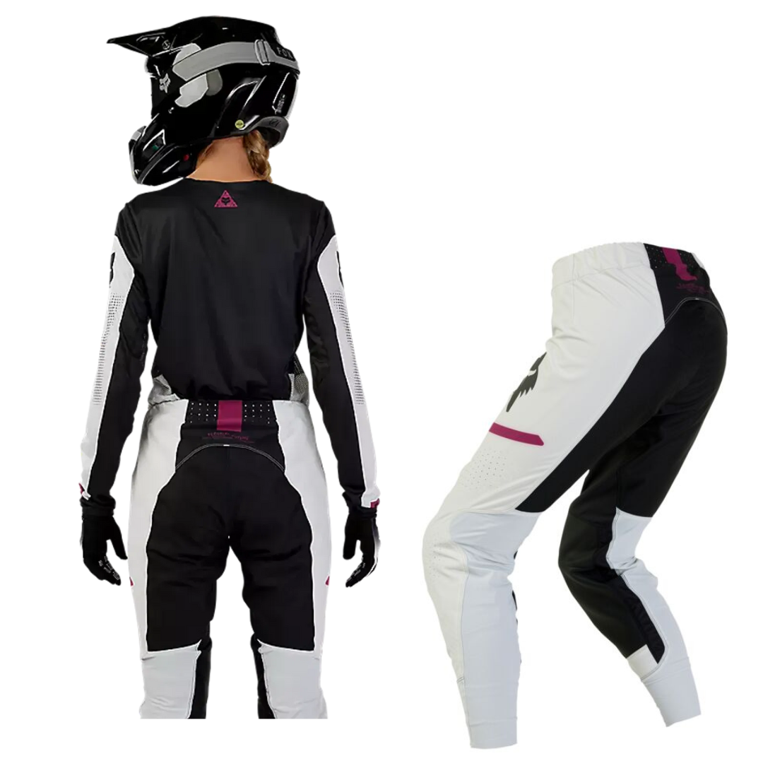 Fox Racing Womens Flexair Optical Jersey + Pant Set [Grey]
