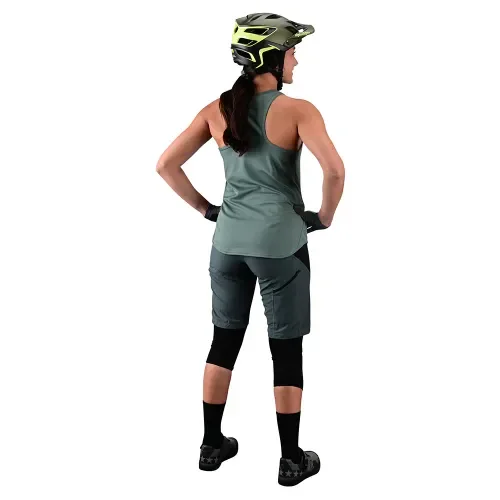 Troy Lee Designs Womens Luxe Short No Liner (Solid Steel Green)