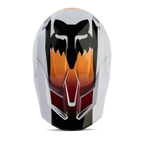 FOX RACING V1 FLORA HELMET [WHITE/BLACK]