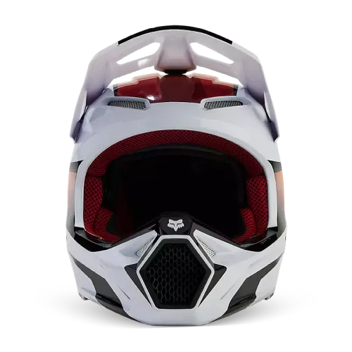 FOX RACING V1 FLORA HELMET [WHITE/BLACK]