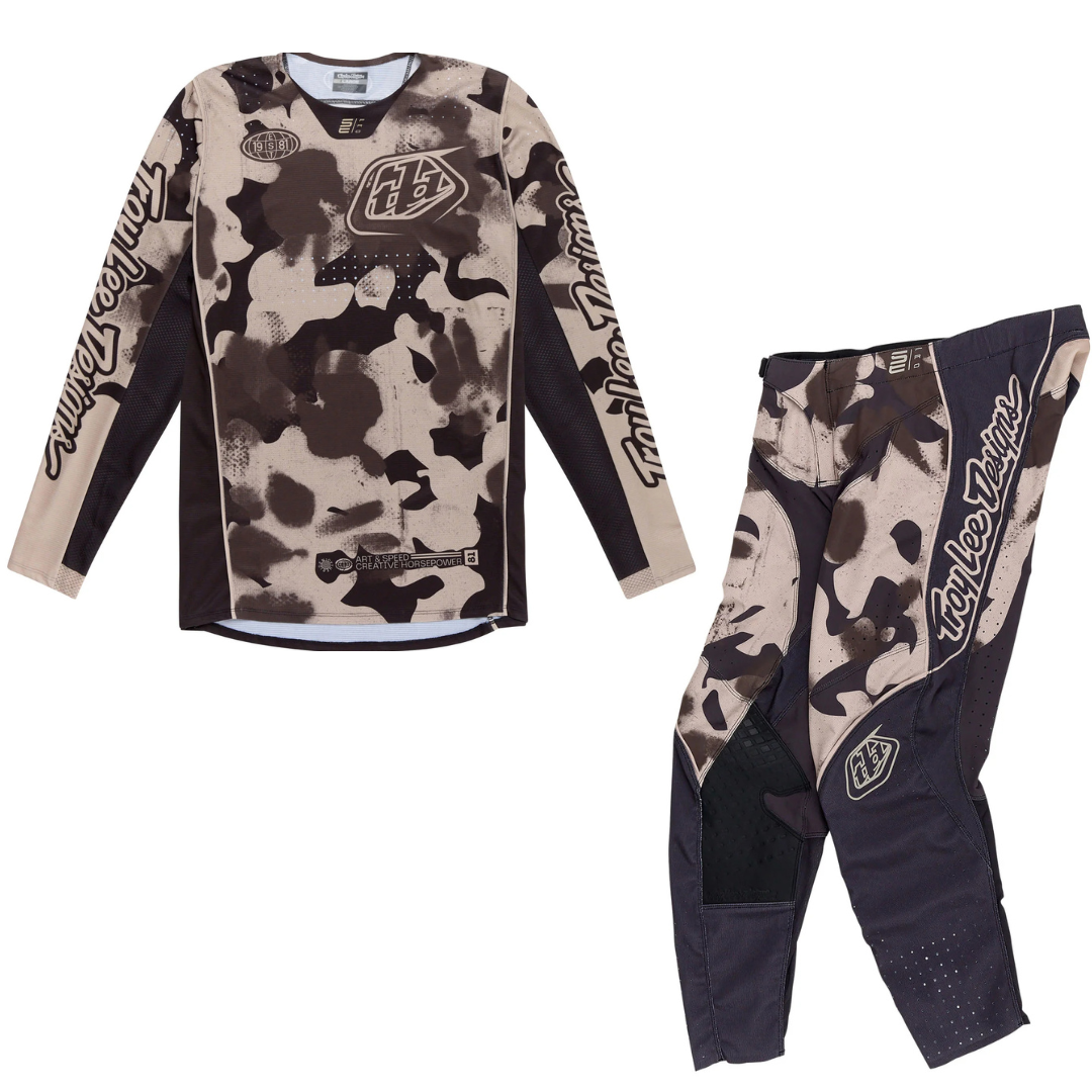 Troy Lee Designs SE Pro Blotted Phantom / Taupe Jersey + Pant Set
