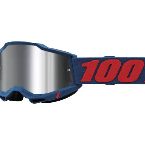 100% Accuri 2 Goggles Odeon with Flash Silver Lens