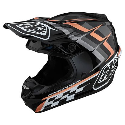 TROY LEE DESIGNS SE4 POLYACRYLITE HELMET WARPED BLACK/COPPER 10932703