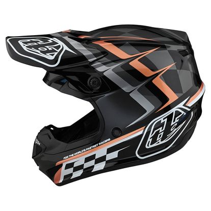 TROY LEE DESIGNS SE4 POLYACRYLITE HELMET WARPED BLACK/COPPER 10932703
