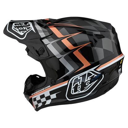 TROY LEE DESIGNS SE4 POLYACRYLITE HELMET WARPED BLACK/COPPER 10932703