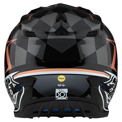 TROY LEE DESIGNS SE4 POLYACRYLITE HELMET WARPED BLACK/COPPER 10932703