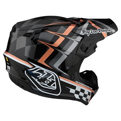 TROY LEE DESIGNS SE4 POLYACRYLITE HELMET WARPED BLACK/COPPER 10932703