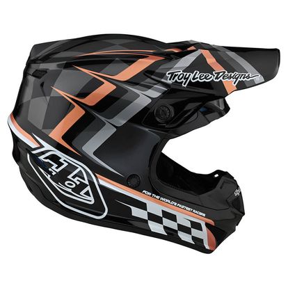 TROY LEE DESIGNS SE4 POLYACRYLITE HELMET WARPED BLACK/COPPER 10932703