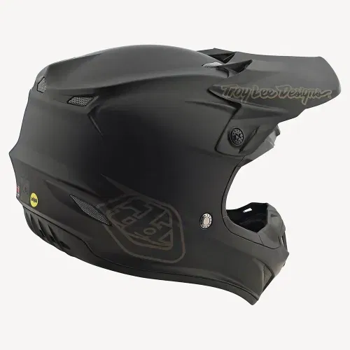 Troy Lee Designs Youth SE4 Polyacrylite Helmet (Midnight Black) (Medium)