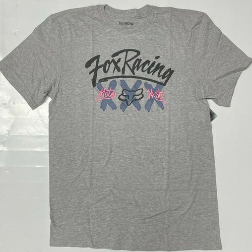 FOX CENTER STAGE SS TEE [LIGHT HEATHER GRAY] LARGE