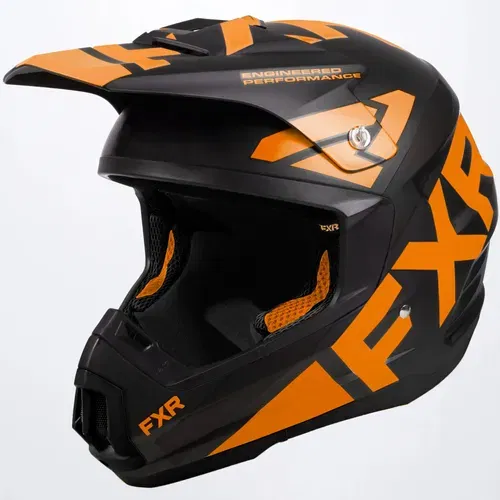 FXR Torque Team Helmet - Black/Orange - Adult XS - 220620-1030-04