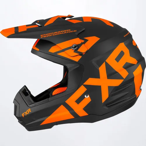 FXR Torque Team Helmet - Black/Orange