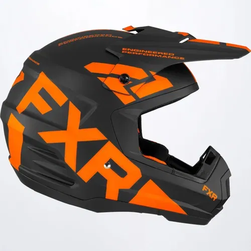 FXR Torque Team Helmet - Black/Orange - Adult XS - 220620-1030-04