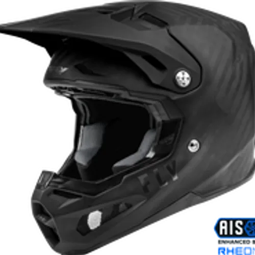 FLY RACING YOUTH FORMULA CARBON SOLID HELMET MATTE BLACK YOUTH LARGE 73-4429YL