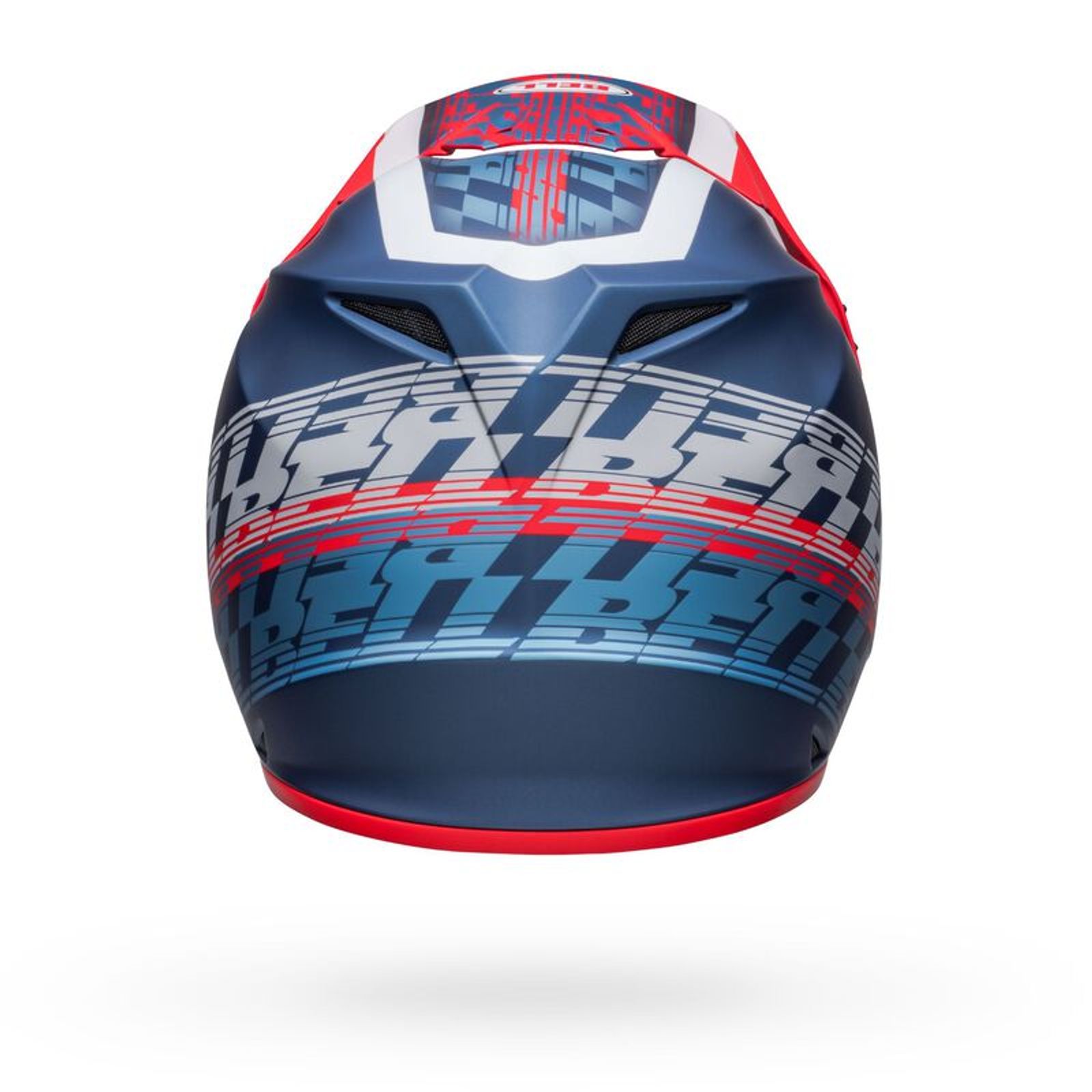 Bell MX-9 MIPS Helmet - Offset Matte Metallic Blue/White