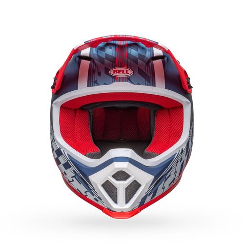 Bell MX-9 MIPS Helmet - Offset Matte Metallic Blue/White - Adult XL - 7136339