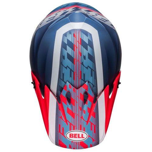 BELL MX-9 MIPS OFFSET MATTE METALLIC BLUE/WHITE - 713633