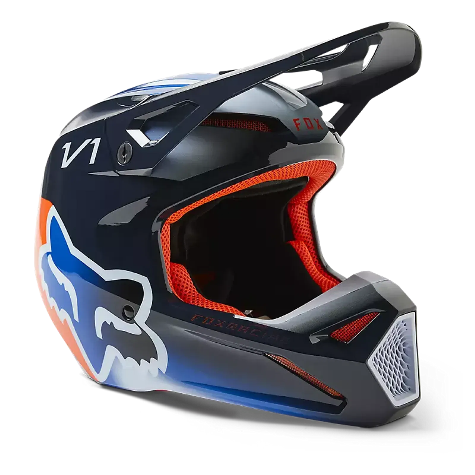 セキュリティ・セーフティ fox v1 FOX RACING V1 TOXSYK HELMET DOT/ECE [MIDNIGHT BLUE]