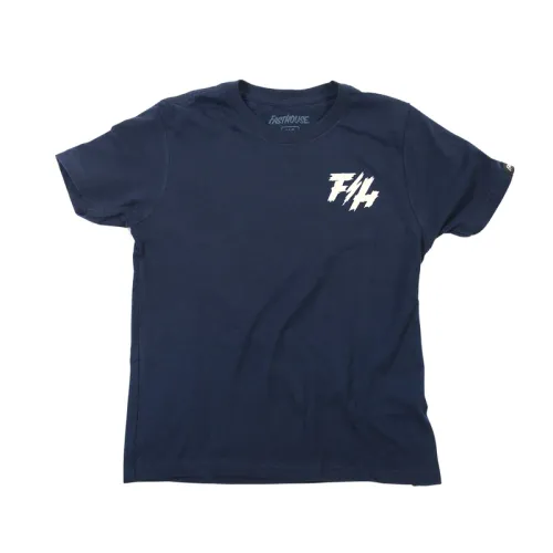 Fasthouse High Roller Tee - Youth - Midnight Navy - YMD