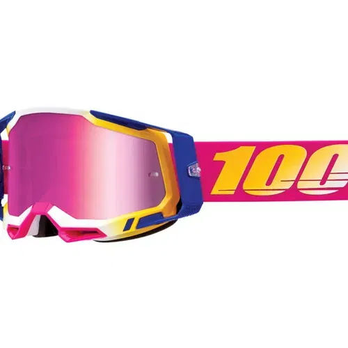 	100% Racecraft 2 Goggles Mission with Pink Mirror Lens