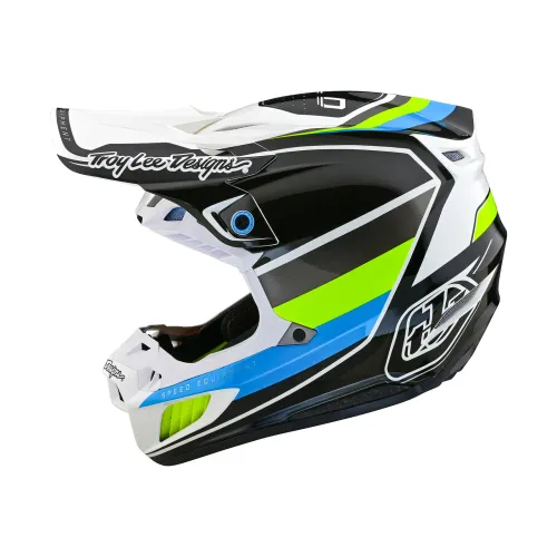 Troy Lee Designs SE5 Composite Helmet Reverb (White/Blue)