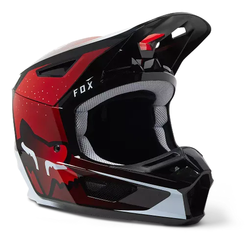 Red fox dirt bike helmet sales