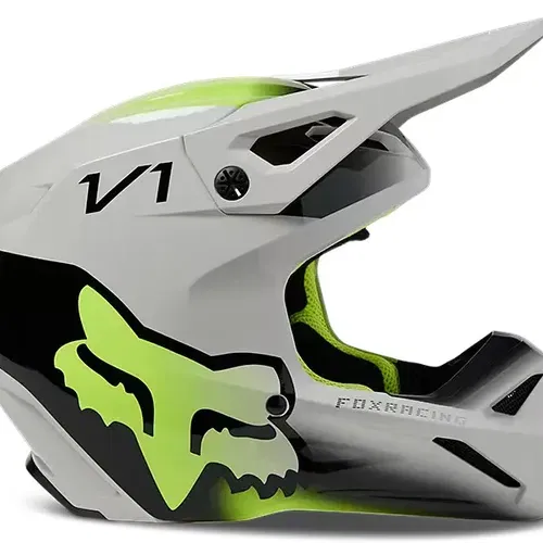 FOX RACING YOUTH V1 TOXSYK HELMET - STEEL GRAY - YOUTH SMALL - 29731-172-YS