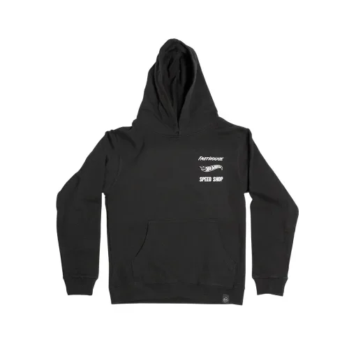 Rush Hot Wheels Youth Hooded Pullover - Black - YSM