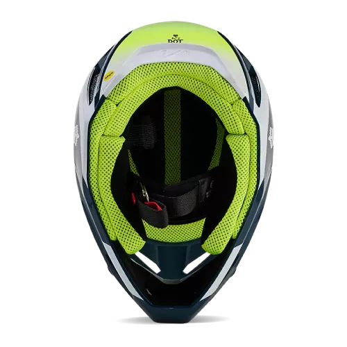 FOX RACING YOUTH V1 FLORA HELMET [DARK INDIGO BLUE]