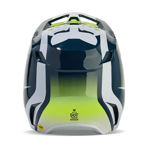 FOX RACING YOUTH V1 FLORA HELMET [DARK INDIGO BLUE]