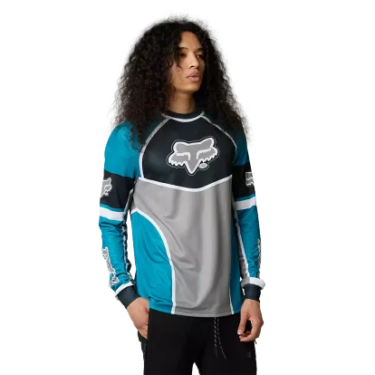 Fox Racing Bayl Long Sleeve Jersey Tee (Maui Blue) 29956-551