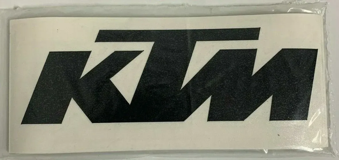 GENUINE OEM KTM DIE-CUT DECAL 6" (BLACK)
