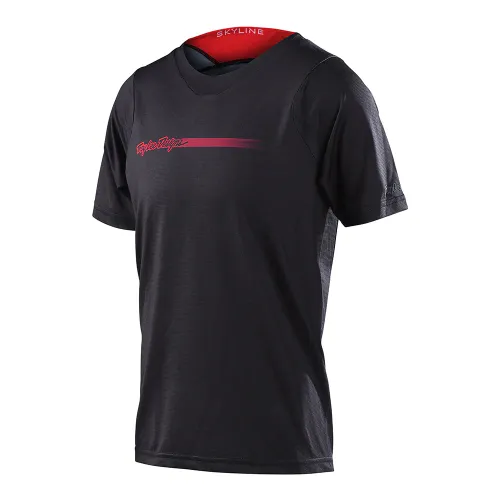 TLD YOUTH SKYLINE SS JERSEY CHANNEL CARBON 32898900