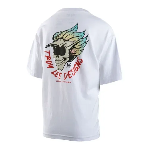 Troy Lee Designs Youth Short Sleeve Tee Feathers (White)