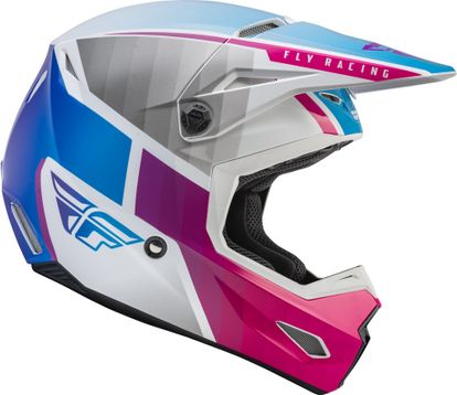 FLY RACING KINETIC DRIFT HELMET - PINK/WHITE/BLUE 73-8644