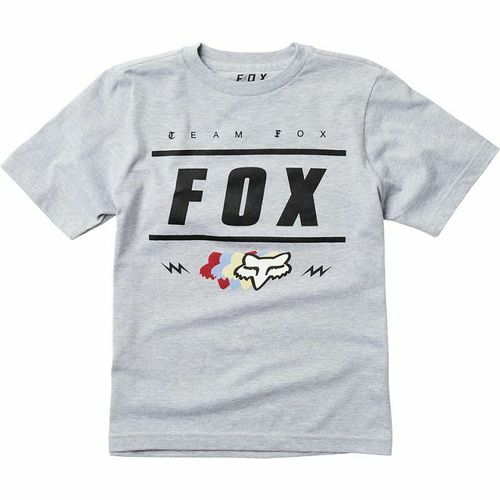 FOX YOUTH TEAM 74 SS TEE [GRAY] YTH MEDIUM