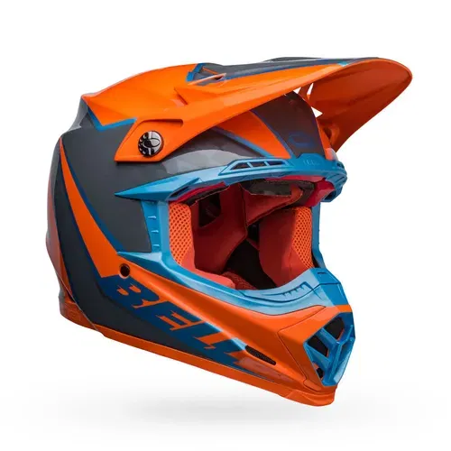 Bell Moto-9S Flex - Sprite Orange/Gray - Adult Medium - 7148443