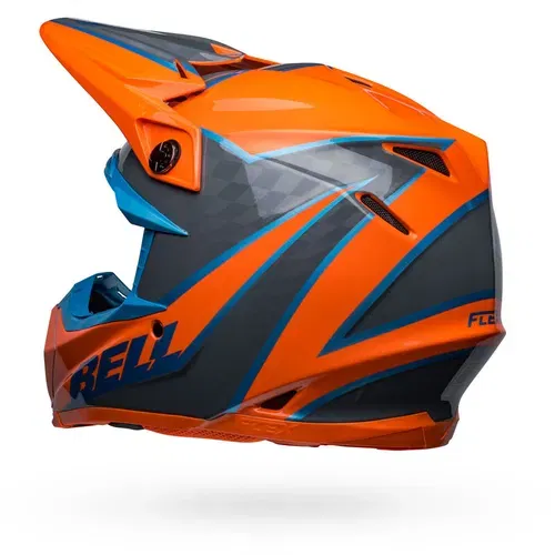 Bell Moto-9S Flex - Sprite Orange/Gray - Adult Medium - 7148443