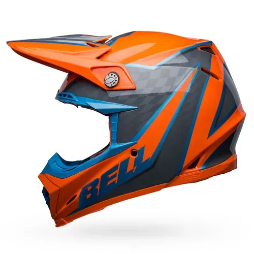 Bell Moto-9S Flex - Sprite Orange/Gray - Adult Medium - 7148443
