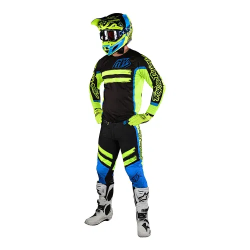 TROY LEE DESIGNS SE PRO JERSEY MARKER BLACK / YELLOW ADULT SIZES 30150802