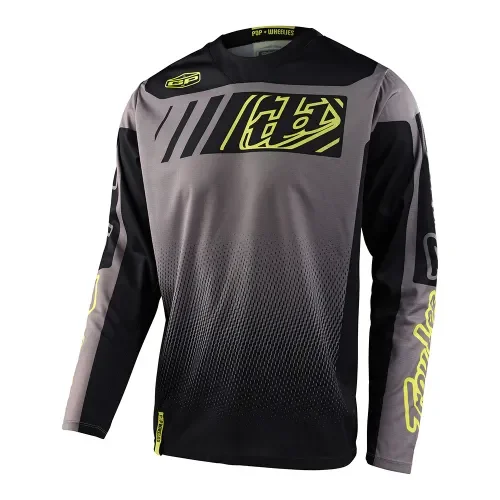 TROY LEE DESIGNS GP JERSEY ICON BLACK / GRAY ADULT SIZES