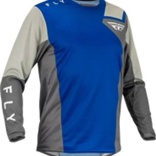 FLY RACING KINETIC JET JERSEY BLUE/GREY/WHITE ADULT SIZES
