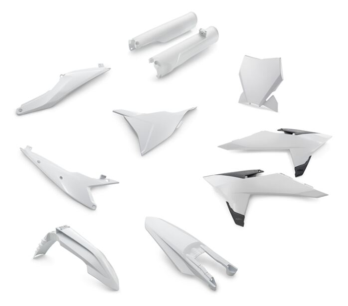 KTM PLASTIC PARTS KIT WHITE 2025 - 00010000429K