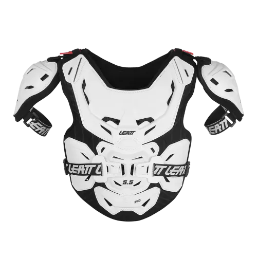 LEATT Chest Protector 5.5 Pro Jr WHT/BLK YOUTH 