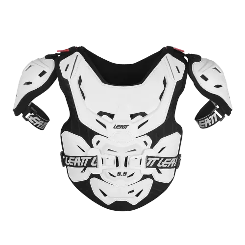 LEATT Chest Protector 5.5 Pro Jr WHT/BLK YOUTH 