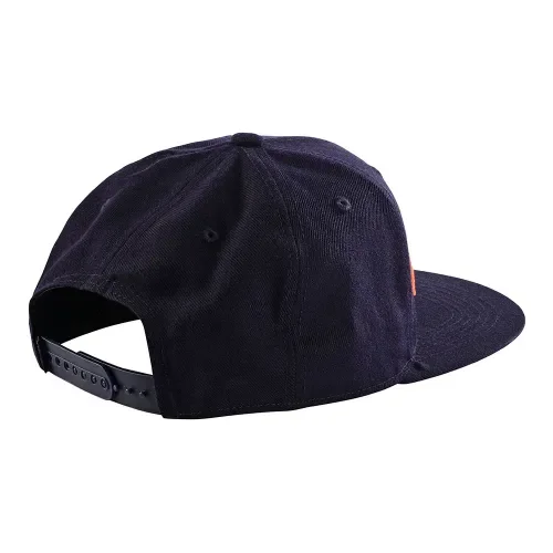 Troy Lee Designs Snapback Hat Signature (Navy/Orange) 750565010