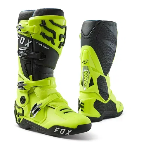 新作からSALEアイテム等お得な商品満載 Fox Racing 24347-130 Yellow) (Fluorescent Boots Instinct Gloves