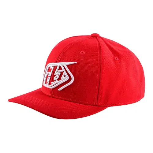 Troy Lee Designs Snapback Hat Crop (Red/White)