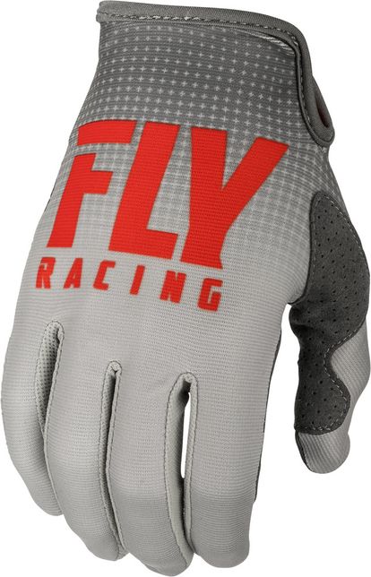 FLY RACING LITE GLOVES - RED/GREY - SIZE 13/3XL (372-01213)