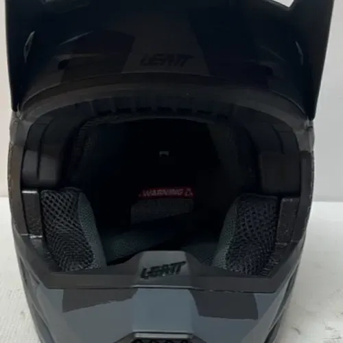USED LEATT MOTO 3.5 V22 HELMET - GHOST - SIZE SMALL